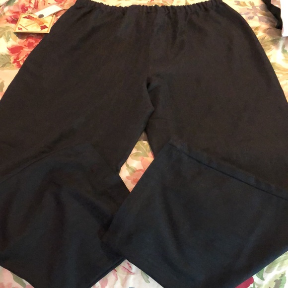 CARIBBEAN JOE Size XL Casual Pant Lounge Tie Waist Monochromatic Stripe $69 NEW - Picture 4 of 11